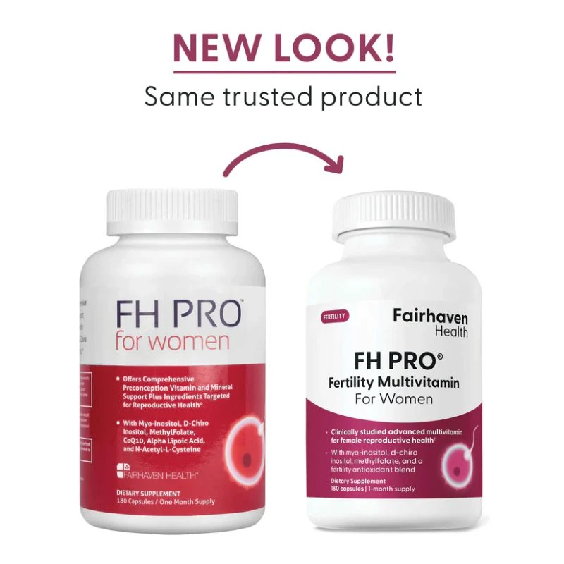 Fairhaven Fh Pro Fertility Multivitamin For Women – Egg Quality &Amp; Cycle Support – 180 Capsules - Recs-Medix Fh pro for women – female fertility and reproductive health supplement