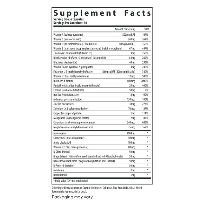 Fairhaven Fh Pro Fertility Multivitamin For Women – Egg Quality &Amp; Cycle Support – 180 Capsules - Recs-Medix Fh pro for women – female fertility and reproductive health supplement