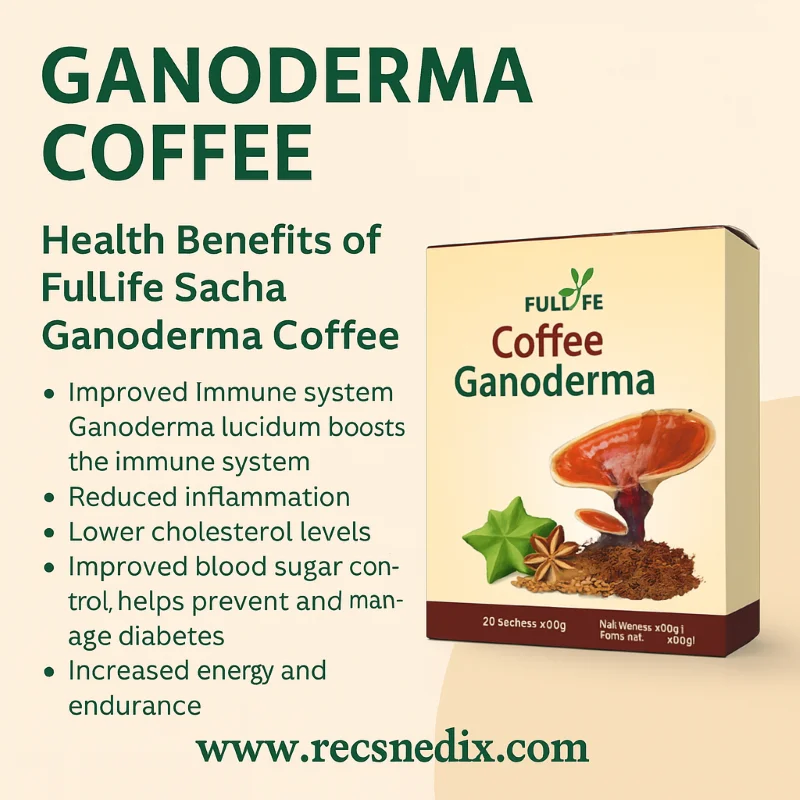 Fullife Ganoderma Coffee – Reishi Wellness Coffee – 20 Sachets - Recs-Medix Fullife ganoderma coffee – healthy herbal coffee with reishi mushroom