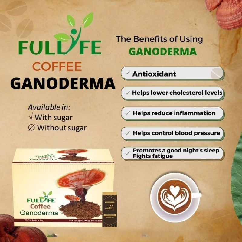Fullife Ganoderma Coffee – Reishi Wellness Coffee – 20 Sachets - Recs-Medix Fullife ganoderma coffee – healthy herbal coffee with reishi mushroom
