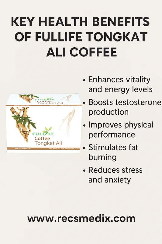Fullife Tongkat Ali Coffee – Men'S Vitality Support – 20 Sachets - Recs-Medix Fullife tongkat ali coffee – boost energy, vitality, and libido