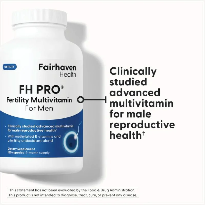Fairhaven Fh Pro Fertility Multivitamin For Men – Sperm Health Support – 180 Capsules - Recs-Medix Fairhaven fh pro fertility multivitamin for men – sperm health support – 180 capsules - image 5
