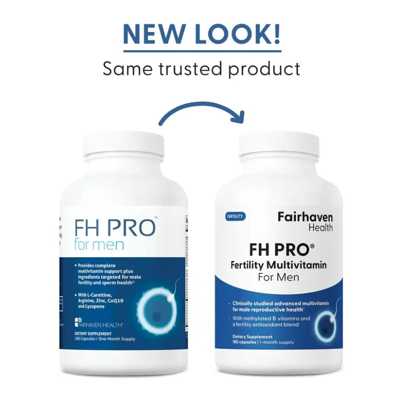 Fairhaven Fh Pro Fertility Multivitamin For Men – Sperm Health Support – 180 Capsules - Recs-Medix Fh pro for men - advanced male fertility and sperm health supplement