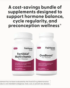 Fairhaven Female Fertility Combo Pack – Ovaboost and FertilAid for Women