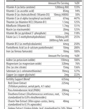 Fairhaven Female Fertility Combo Pack supports hormone balance and egg quality.