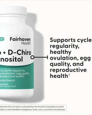 FairHaven Myo + D-Chiro Inositol – Fertility and Hormonal Balance Supplement | 40:1 Ratio
