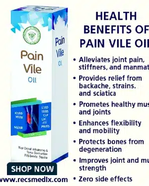 Everhealthy Pain Vile Oil - Natural Relief for Joint Pain, Stiffness, and Inflammation