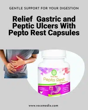 EverHealthy Pepto Rest Capsules – Natural Relief for Ulcers, Gastritis, and Acid Reflux