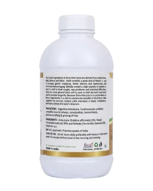 Everhealthy Dura Vine Juice 500ml ingredients and usage instructions