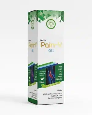 Everhealthy Pain-V Oil 100ml ayurvedic joint and muscle relief oil front view