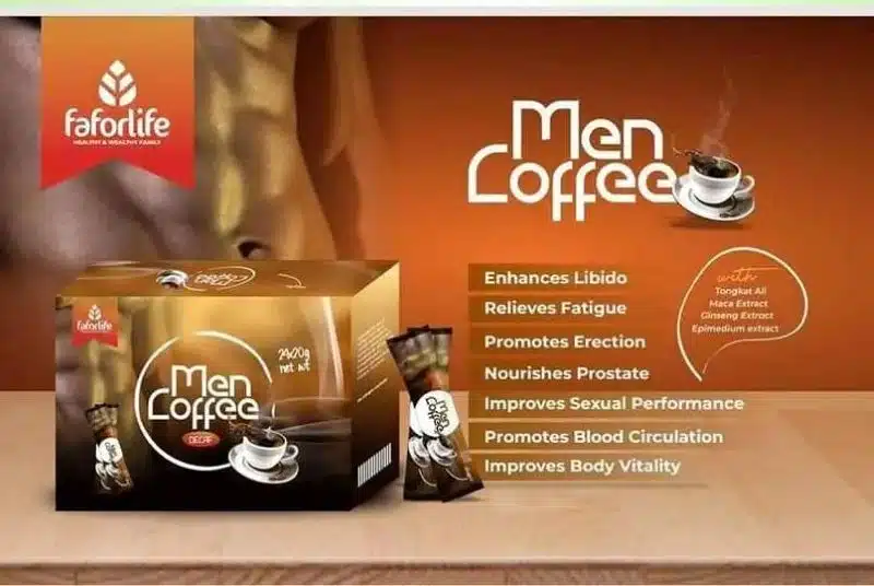 Faforlife Men Coffee Decaf – Male Vitality Support – 16 Sachets - Recs-Medix Faforlife men coffee - men coffee - libido and energy booster