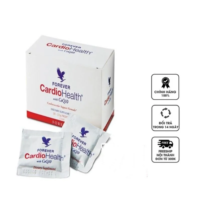 Forever Cardiohealth With Coq10 – Cardiovascular Support – 80Mg – 30 Packets - Recs-Medix Cardiohealth with coq10 - heart health and circulation support supplement
