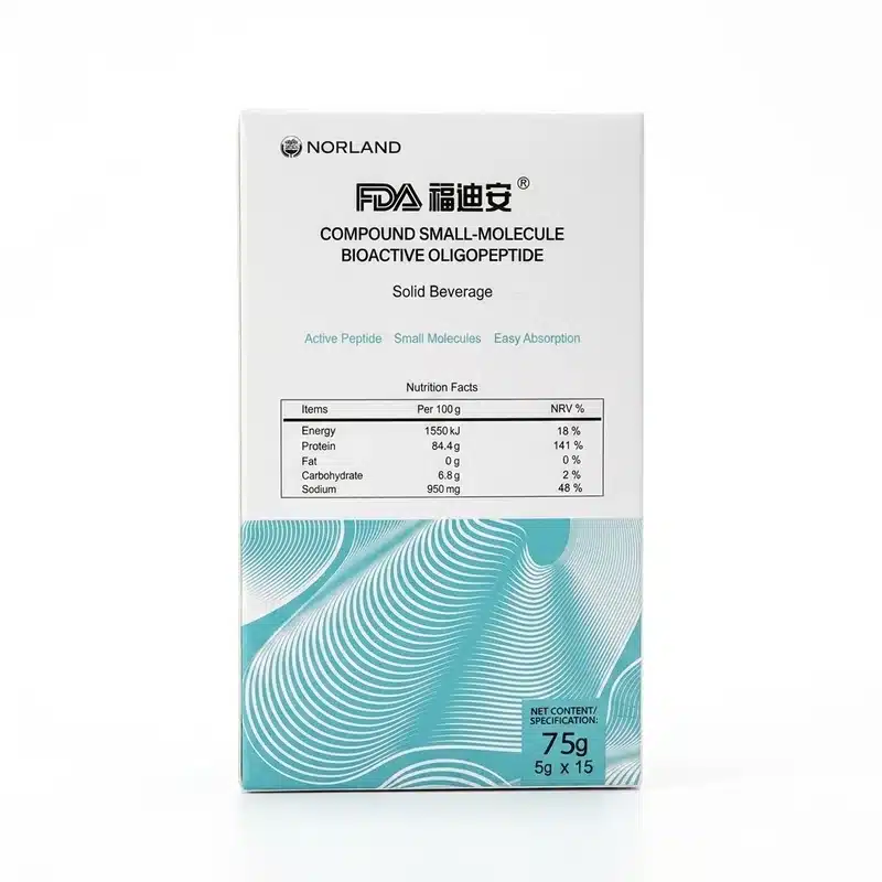 Norland Micromolecule Oligopeptide – Protein Peptide Drink – 10 &Amp; 15 Sachets - Recs-Medix Norland micromolecule oligopeptide solid beverage 75g box containing 15 sachets of 5g