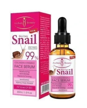 Aichun Beauty Snail Face Serum supports skin brightening and anti-aging.