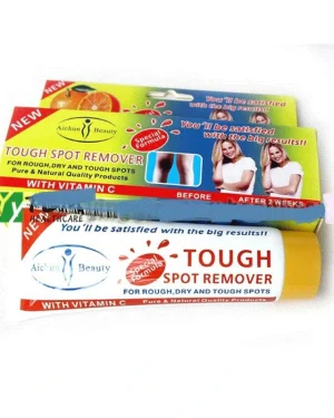 Aichun Beauty Tough Spot Remover with Vitamin C helps remove tough spots in areas like knees, elbows, underarms, etc.