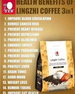 DXN Lingzhi 3 in 1 Coffee - Ganoderma Coffee for Energy and Wellness