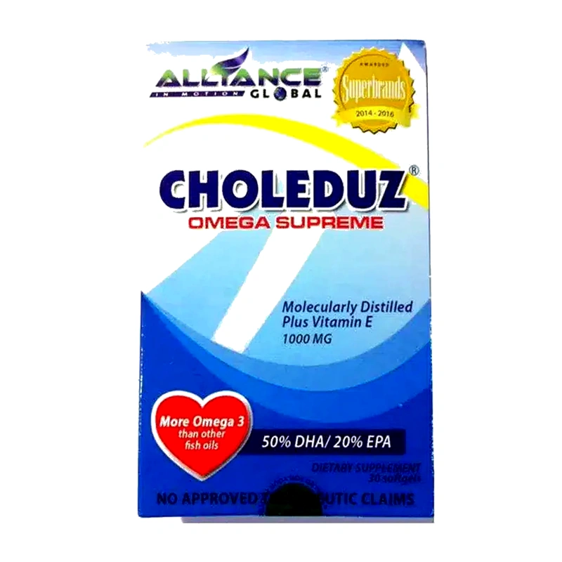Alliance Choleduz Omega Supreme – Omega-3 Fish Oil – 1000Mg – 30 Softgels - Recs-Medix Alliance choleduz omega supreme 1000mg omega-3 fish oil 30 softgels