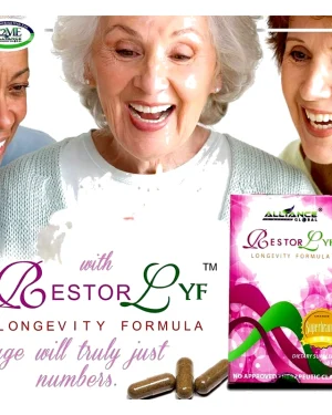 Alliance RestorLyf Longevity Formula 10 vegetable capsules 3 pack dietary supplement
