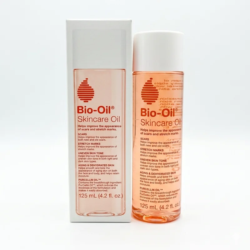 Bio-Oil Skincare Oil (Original) – Scar, Stretch Mark &Amp; Skin Tone Care - Recs-Medix Bio-oil skincare oil 125ml bottle with original carton on a white background for scar, stretch mark and uneven skin tone care.