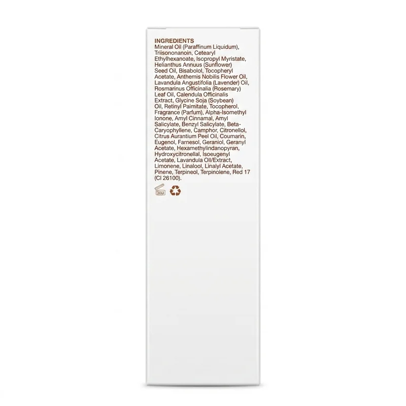 Bio-Oil Skincare Oil (Original) – Scar, Stretch Mark &Amp; Skin Tone Care - Recs-Medix Bio-oil skincare oil carton ingredients panel showing mineral oil, vitamins and botanical oils in the specialist skincare formula.