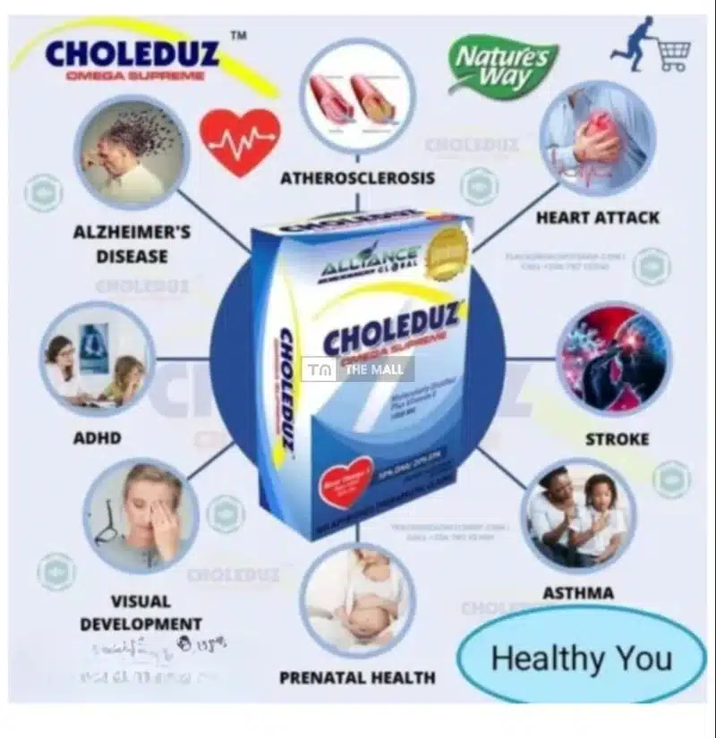 Alliance Choleduz Omega Supreme – Omega-3 Fish Oil – 1000Mg – 30 Softgels - Recs-Medix Choleduz omega supreme - heart, brain, and joint support