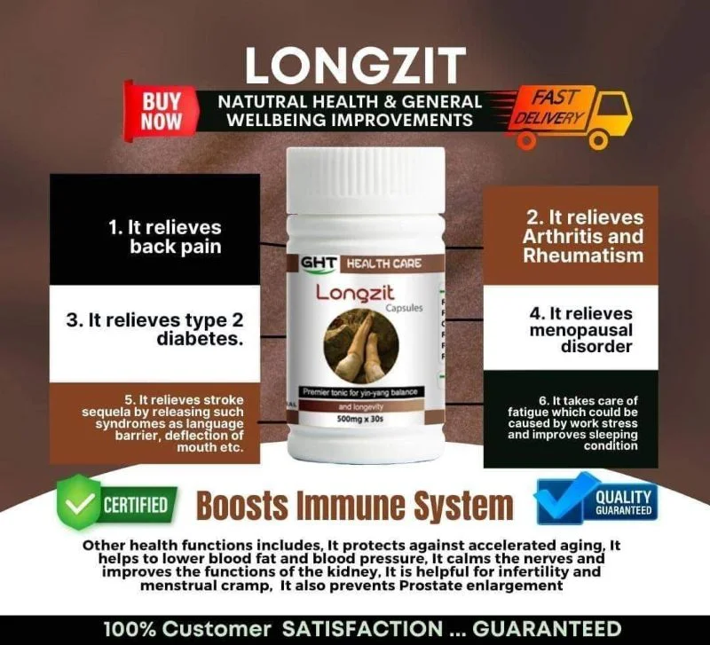 Ght Longzit Capsule – Yin-Yang Balance &Amp; Vitality Support – 500 Mg – 30 Capsules - Recs-Medix Longzit capsule – natural herbal remedy for prostate, arthritis, diabetes, and menopause support