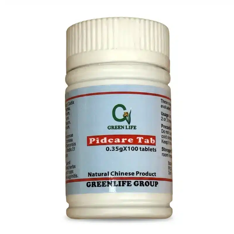 Greenlife Pidcare Tablet – Traditional Herbal Support For Pelvic Comfort – 0.35G X 100 - Recs-Medix Greenlife-pidcare-tablet-0-35g-100-tablets-bottle