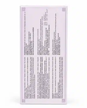 Green World Pro-Slim Tea panel listing lotus leaf, cassia seed and pine pollen with brewing directions, back side with foreign Language