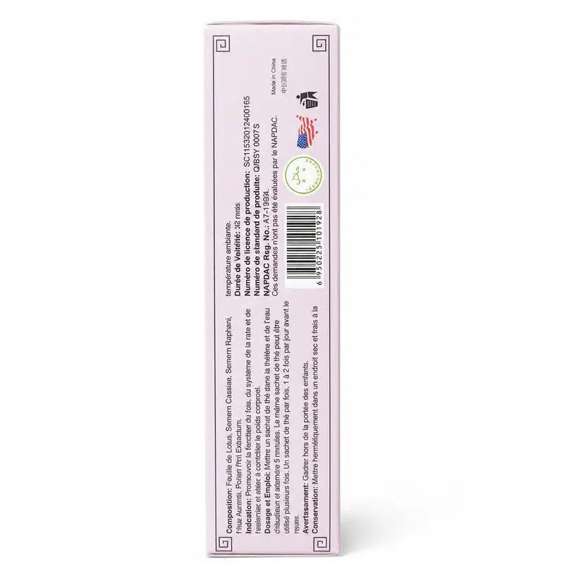 Green World Pro-Slim Tea – Weight Management &Amp; Digestion Support – 4G – 16 Sachets - Recs-Medix Green world pro-slim tea side panel showing nafdac registration a7-1393l and halal mark, authentic herbal weight management tea sold by recs-medix