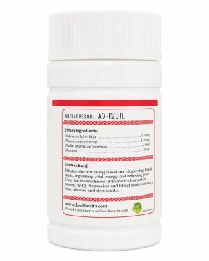 Kedi Cardibetter Capsule side label listing Salvia Miltiorrhiza and Panax Notoginseng ingredients and NAFDAC number A7-1291L