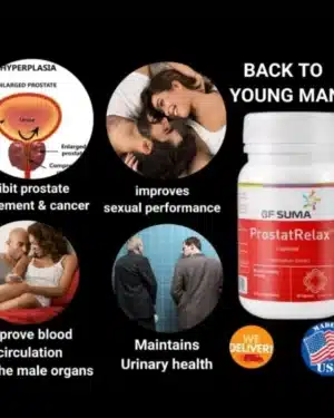 BF SUMA ProstatRelax Capsules for prostate health and fertility support in men.