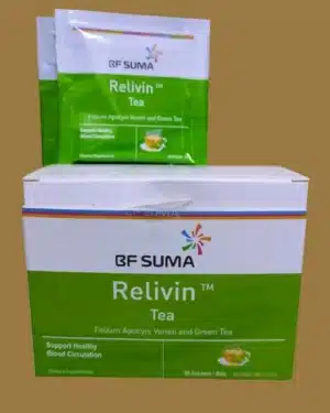 BF Suma Relivin Tea supports healthy blood circulation.