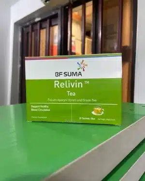 BF Suma Relivin Tea supports healthy blood circulation.