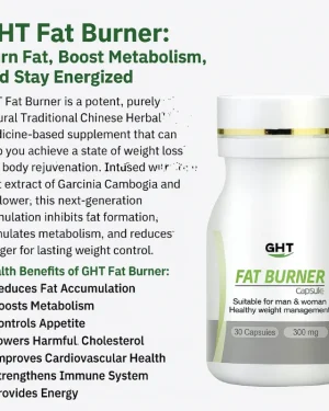 GHT Fat Burner – Natural Herbal Supplement for Weight Loss, and Metabolism Support