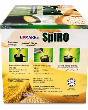 Edmark SpiRO box back showing preparation instructions and product details