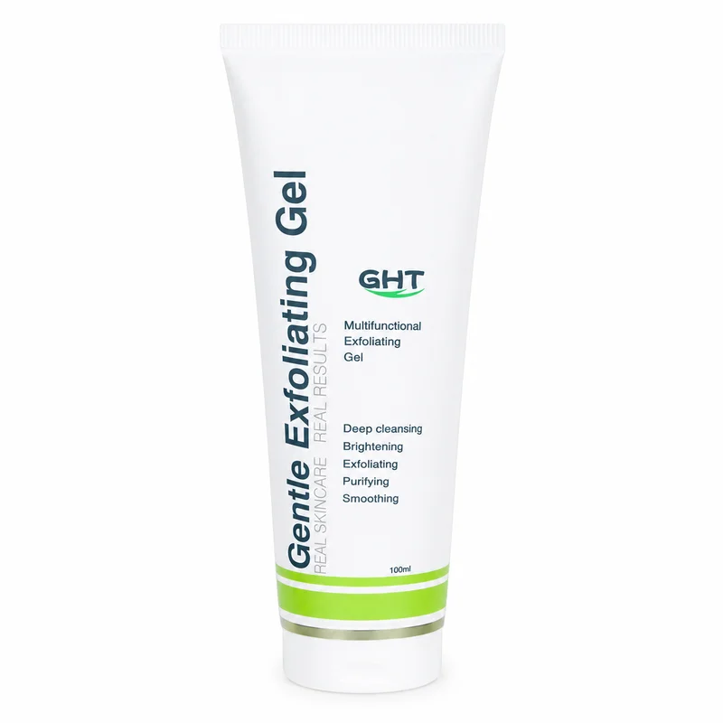 Ght Gentle Exfoliating Gel – Brightening Facial Exfoliator – 100Ml - Recs-Medix Ght gentle exfoliating gel 100ml front tube for gentle facial exfoliation, pore cleansing and smoother-looking skin.
