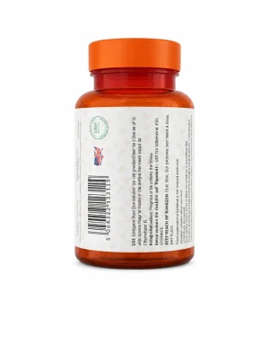 Green World Vitamin E Capsule 500mg 100 capsules barcode and authenticity label, antioxidant supplement bottle view.