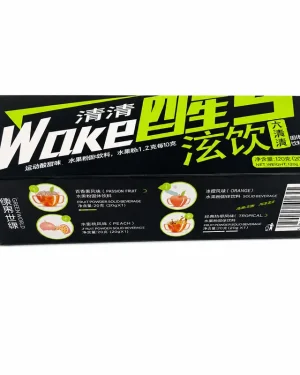 Front view of Green World WAKE JQQ Drink box showing black and green herbal liver support packaging