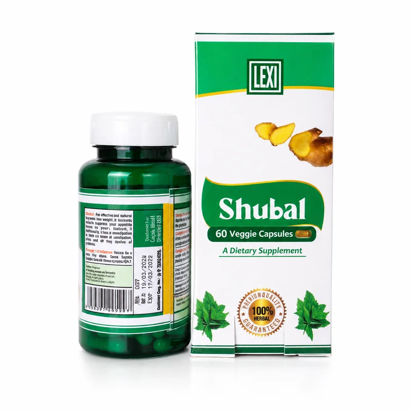 Lexi Shubal – Blood Sugar &Amp; Pancreas Support – 60 Veggie Capsules - Recs-Medix Lexi shubal 60 veggie capsules bottle and carton displayed together on a white background, showing the front product packaging.