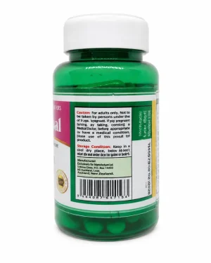 Lexi Ulgibal green bottle showing the caution, storage, manufacturer, barcode and product registration information
