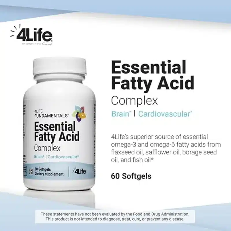 4Life Essential Fatty Acid Complex - Heart &Amp; Brain - 60 Sgels - Recs-Medix 4life essential fatty acid complex - heart & brain - 60 sgels - image 2
