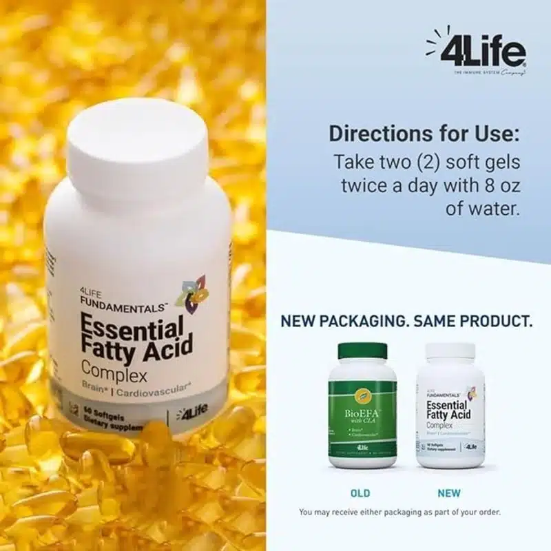 4Life Essential Fatty Acid Complex - Heart &Amp; Brain - 60 Sgels - Recs-Medix 4life essential fatty acid complex - heart & brain - 60 sgels - image 3