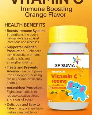 BF Suma Vitamin C Chewable Tablets - Boosts Immune Symtem and Supports Anti-aging.