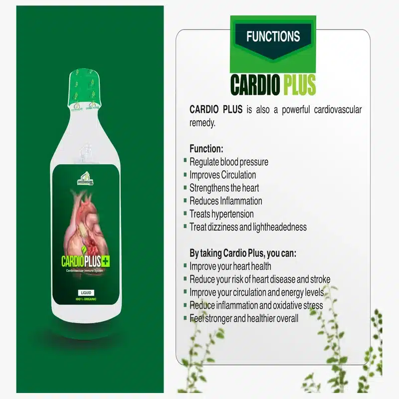 De Greenhouse Cardio Plus Liquid – Heart And Circulation Support – 500Ml - Recs-Medix De greenhouse cardio plus liquid – heart and circulation support – 500ml - image 2