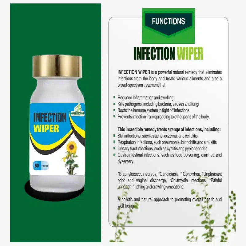 De Greenhouse Infection Wiper Capsule – Intimate Health Support – 60 Capsules - Recs-Medix De greenhouse infection wiper capsule – intimate health support – 60 capsules - image 2