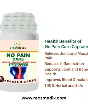 No Pain Care Capsules - Herbal Relief for Joint and Muscle Pain