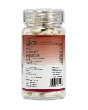 Edible Herbs Immune Booster supplement facts ingredients vitamins glutathione grape seed extract label