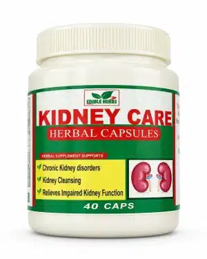 Supplements For Water Retention And Oedema - Recs-Medix Edible herbs kidney care herbal capsules – natural kidney support | 2 capsules 2–3x daily | 40 caps