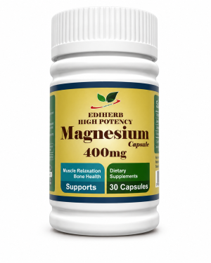 Supplements For Water Retention And Oedema - Recs-Medix Ediherb high potency magnesium capsules — muscle & bone support — 400mg — 30 capsules