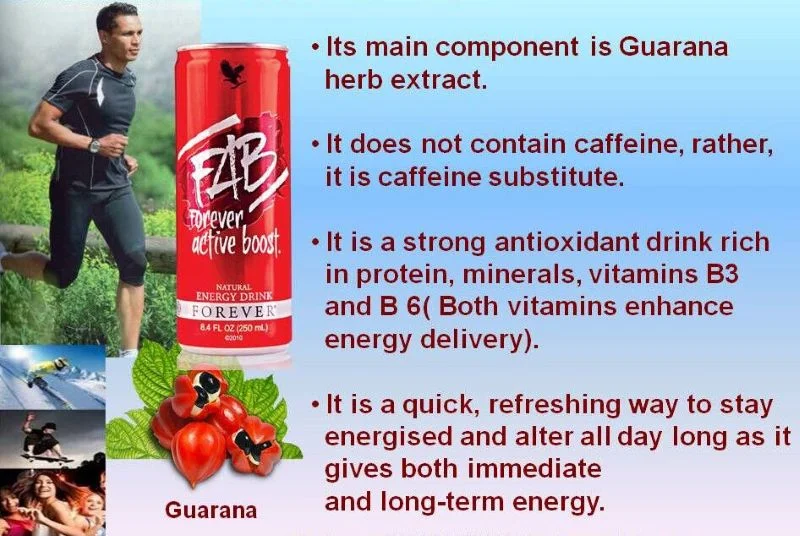 Forever Active Boost (Fab) - Natural Energy Drink With B Vitamins &Amp; Guarana - Recs-Medix Forever active boost (fab) - natural energy drink with b vitamins & guarana